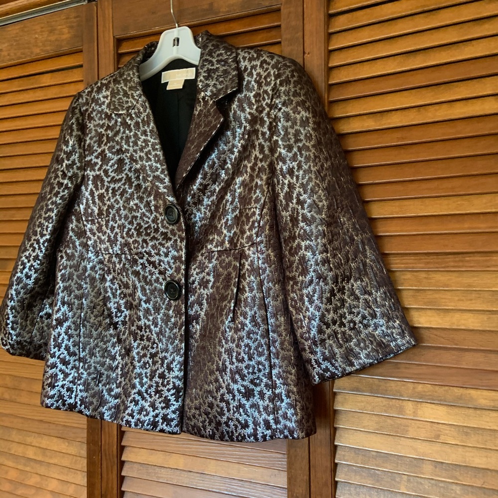 Michael Kors metallic animal print blazer - Picture 6 of 9